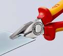 KNIPEX KNIPEX 03 06 180 T Pince universelle isolées avec gaines bi-matière, homologuées VDE ; avec œillet de fixation isolé inté
