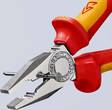 KNIPEX KNIPEX 03 06 180 T Pince universelle isolées avec gaines bi-matière, homologuées VDE ; avec œillet de fixation isolé inté