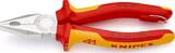 KNIPEX KNIPEX 03 06 180 T Pince universelle isolées avec gaines bi-matière, homologuées VDE ; avec œillet de fixation isolé inté