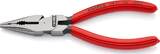 KNIPEX KNIPEX 08 21 145 SB Needle-Nose Combination Pliers plastic coated black atramentized 145 mm (self-service card/blister)
