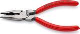 KNIPEX KNIPEX 08 21 145 SB Needle-Nose Combination Pliers plastic coated black atramentized 145 mm (self-service card/blister)
