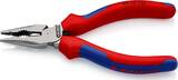 KNIPEX KNIPEX 08 22 145 SB Needle-Nose Combination Pliers with multi-component grips black atramentized 145 mm (self-service car