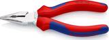 KNIPEX KNIPEX 08 25 145 SB Needle-Nose Combination Pliers with multi-component grips chrome-plated 145 mm (self-service card/bli