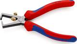 KNIPEX KNIPEX 11 02 160 Insulation Stripper with opening spring, universal with multi-component grips black atramentized 160 mm