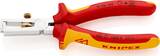 KNIPEX KNIPEX 11 06 160 Insulation Stripper with opening spring, universal insulated with multi-component grips, VDE-tested chro