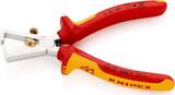 KNIPEX KNIPEX 11 06 160 Insulation Stripper with opening spring, universal insulated with multi-component grips, VDE-tested chro