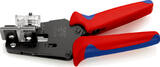 KNIPEX KNIPEX 12 12 02 Pince à dénuder de précision avec couteaux de forme avec gaines bi-matière brunie 195 mm
