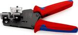 KNIPEX KNIPEX 12 12 10 Precision Insulation Stripper with adapted blades with multi-component grips burnished 195 mm