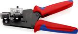KNIPEX KNIPEX 12 12 11 Precision Insulation Stripper with adapted blades with multi-component grips burnished 195 mm