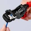 KNIPEX KNIPEX 12 21 180 EAN Pince à dénuder avec couteaux de forme gainées en plastique noire laquée 180 mm