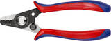 KNIPEX KNIPEX 12 82 130 SB Wire Stripper for fibre optics with plastic grips burnished 130 mm