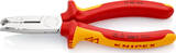 KNIPEX KNIPEX 13 46 165 SB Pince à dégainer isolées par gaines bi-matière, certifiées VDE chromée 165 mm (carte LS/blister)