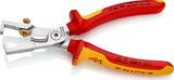 KNIPEX KNIPEX 13 66 180 SB StriX® Insulation strippers with cable shears insulated with multi-component grips, VDE-tested chrome
