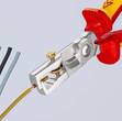 KNIPEX KNIPEX 13 66 180 SB StriX® Insulation strippers with cable shears insulated with multi-component grips, VDE-tested chrome