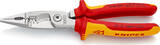 KNIPEX KNIPEX 13 86 200 SB Pince pour installations électriques isolées par gaines bi-matière, certifiées VDE chromée 200 mm (ca