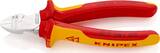 KNIPEX KNIPEX 14 26 160 SB Pince à dénuder coupante de côté isolées par gaines bi-matière, certifiées VDE chromée 160 mm (carte