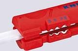 KNIPEX KNIPEX 16 64 125 SB Stripping Tool for flat and round cable 125 mm