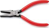 KNIPEX KNIPEX 20 01 125 Flat Nose Pliers plastic coated black atramentized 125 mm