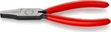 KNIPEX KNIPEX 20 01 160 Flat Nose Pliers plastic coated black atramentized 160 mm