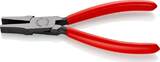 KNIPEX KNIPEX 20 01 160 Flat Nose Pliers plastic coated black atramentized 160 mm