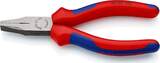 KNIPEX KNIPEX 20 02 140 Flat Nose Pliers with multi-component grips black atramentized 140 mm