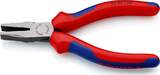 KNIPEX KNIPEX 20 02 140 Flat Nose Pliers with multi-component grips black atramentized 140 mm