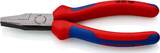 KNIPEX KNIPEX 20 02 160 SB Flat Nose Pliers with multi-component grips black atramentized 160 mm (self-service card/blister)