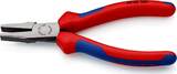 KNIPEX KNIPEX 20 02 160 SB Flat Nose Pliers with multi-component grips black atramentized 160 mm (self-service card/blister)