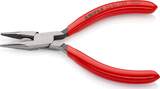 KNIPEX KNIPEX 25 01 125 Snipe Nose Side Cutting Pliers (Radio Pliers) plastic coated black atramentized 125 mm