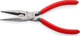KNIPEX KNIPEX 25 01 160 SB Snipe Nose Side Cutting Pliers (Radio Pliers) plastic coated black atramentized 160 mm (self-service