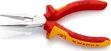 KNIPEX KNIPEX 25 06 160 SB Snipe Nose Side Cutting Pliers (Radio Pliers) insulated with multi-component grips, VDE-tested chrome