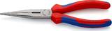 KNIPEX KNIPEX 26 12 200 SB Pince demi-ronde avec tranchant (pince bec de cigogne) avec gaines bi-matière noire atramentisée 200
