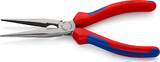 KNIPEX KNIPEX 26 12 200 SB Pince demi-ronde avec tranchant (pince bec de cigogne) avec gaines bi-matière noire atramentisée 200