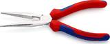 KNIPEX KNIPEX 26 15 200 Snipe Nose Side Cutting Pliers (Stork Beak Pliers) with multi-component grips chrome-plated 200 mm