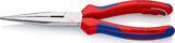 KNIPEX KNIPEX 26 15 200 T BK Snipe Nose Side Cutting Pliers (Stork Beak Pliers) with multi-component grips, with integrated teth