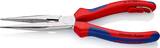 KNIPEX KNIPEX 26 15 200 T BK Snipe Nose Side Cutting Pliers (Stork Beak Pliers) with multi-component grips, with integrated teth