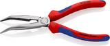 KNIPEX KNIPEX 26 22 200 Snipe Nose Side Cutting Pliers (Stork Beak Pliers) with multi-component grips black atramentized 200 mm