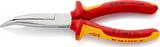 KNIPEX KNIPEX 26 26 200 Pince demi-ronde avec tranchant (pince bec de cigogne) isolées par gaines bi-matière, certifiées VDE chr