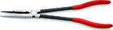 KNIPEX KNIPEX 28 71 280 SB Long Reach Needle Nose Pliers with transverse profiles plastic coated black atramentized 280 mm (self
