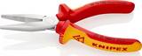 KNIPEX KNIPEX 30 16 160 SB Long Nose Pliers insulated with multi-component grips, VDE-tested chrome-plated 160 mm (self-service