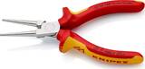 KNIPEX KNIPEX 30 36 160 Long Nose Pliers insulated with multi-component grips, VDE-tested chrome-plated 160 mm