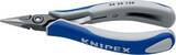 KNIPEX KNIPEX 34 22 130 Precision Electronics Gripping Pliers with multi-component grips burnished 135 mm