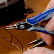 KNIPEX KNIPEX 34 32 130 Precision Electronics Gripping Pliers with multi-component grips burnished 135 mm