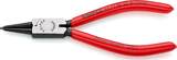 KNIPEX KNIPEX 44 11 J0 Circlip Pliers for internal circlips in bore holes plastic coated black atramentized 140 mm
