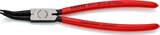 KNIPEX KNIPEX 44 31 J32 Circlip Pliers for internal circlips in bore holes 45° bent plastic coated black atramentized 225 mm