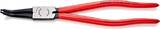 KNIPEX KNIPEX 44 31 J42 Circlip Pliers for internal circlips in bore holes 45° bent plastic coated black atramentized 310 mm