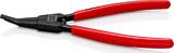 KNIPEX KNIPEX 45 21 200 Special retaining ring pliers for retaining rings on shafts plastic coated burnished 200 mm