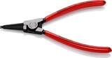 KNIPEX KNIPEX 46 11 G4 Circlip Pliers for grip rings on shafts plastic coated black atramentized 180 mm