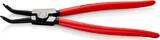 KNIPEX KNIPEX 46 31 A42 Circlip Pliers for external circlips on shafts 45° bent plastic coated black atramentized 310 mm
