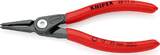 KNIPEX KNIPEX 48 11 J1 SB Precision Circlip Pliers for internal circlips in bore holes with non-slip plastic coating grey atrame